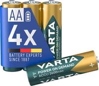 Nabíjateľné batérie VARTA AA 4 ks - Recharge Accu Power on Demand ceruzkové batérie balenie 1