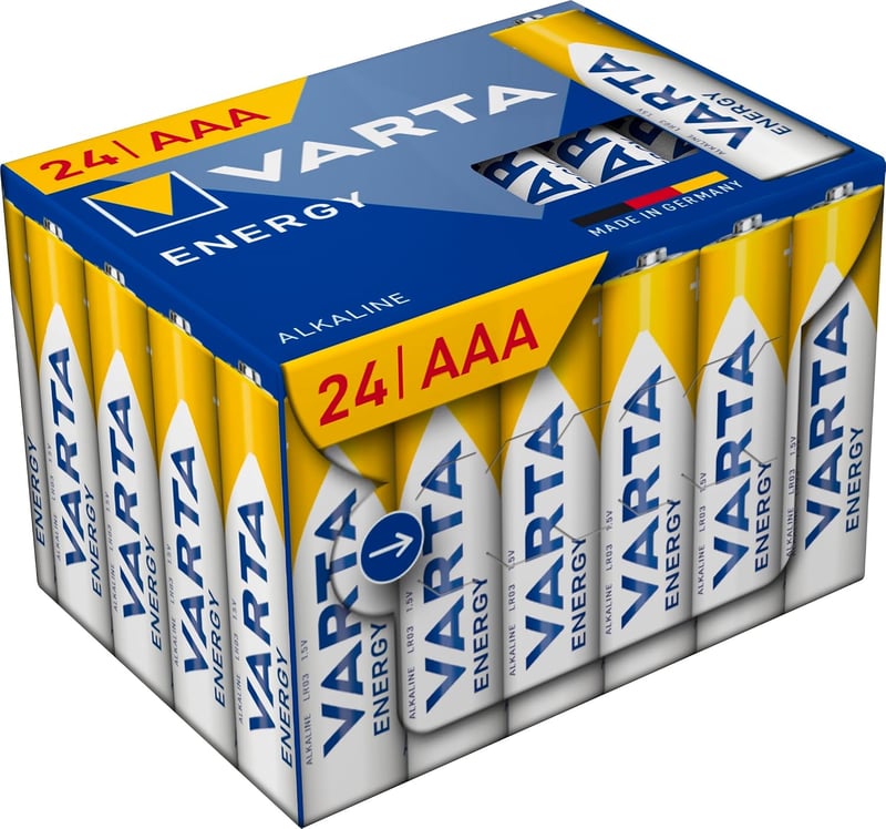 VARTA Energy AAA alkáli elem LR03 1,5V - 24 db