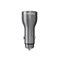 Încărcător Auto VARTA 45W, 2 Porturi, Design din Aluminiu, Încărcător Rapid USB pentru Brichetă Auto 1