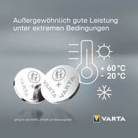 Lítiová gombíková batéria VARTA CR2032 3V – priemer 20 mm, výška 3,2 mm, 230 mAh, balenie 5 ks 5