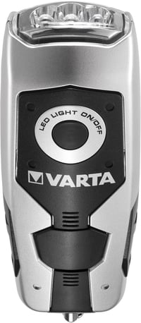 Dynamo LED ručné svietidlo VARTA s kľukou, nabíjateľné, 120 mAh Li-ion akumulátor, vodoodolnosť IPX4, nárazuvzdorné, svietidlo nabíjateľné bez batérií 3
