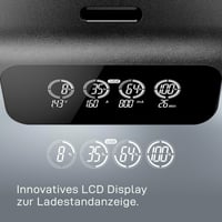 Inteligentná nabíjačka batérií VARTA LCD Smart Charger+ so 4x AA 2100 mAh batériami, individuálnym nabíjaním článkov a funkciou obnovenia kapacity 9