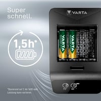 Inteligentná nabíjačka batérií VARTA LCD Smart Charger+ so 4x AA 2100 mAh batériami, individuálnym nabíjaním článkov a funkciou obnovenia kapacity 8