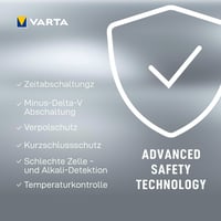 Inteligentná nabíjačka batérií VARTA LCD Smart Charger+ so 4x AA 2100 mAh batériami, individuálnym nabíjaním článkov a funkciou obnovenia kapacity 5
