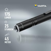 VARTA LED ručna svjetiljka F10 Pro s 2x AAA baterije, aluminijsko kućište, tri načina rada svjetla, protuklizna ručka, otporna na udarce 3