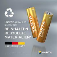 Baterii Alcaline VARTA Longlife AA – Pachet de 24 bucăți (Cube) 4