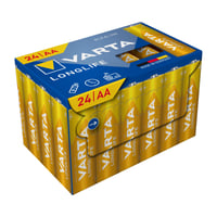 Baterii Alcaline VARTA Longlife AA – Pachet de 24 bucăți (Cube) 2