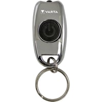 Lanternă breloc LED VARTA Metal Key Chain Light - cu 2 baterii CR2016, 2 moduri de iluminare, aliaj de zinc argintiu, lanternă ultra-compactă pentru chei 4