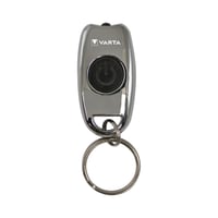 Lanternă breloc LED VARTA Metal Key Chain Light - cu 2 baterii CR2016, 2 moduri de iluminare, aliaj de zinc argintiu, lanternă ultra-compactă pentru chei 1