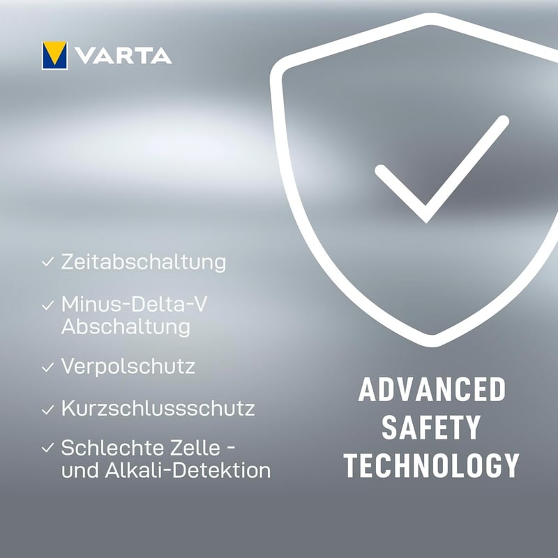 VARTA Multi Charger+ 8 részes akkumulátor töltő AA AAA 9V elemekhez - Single, LCD Multi Charger+