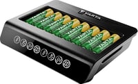 VARTA Multi Charger+ 8 részes akkumulátor töltő AA AAA 9V elemekhez - Single, LCD Multi Charger+ 5