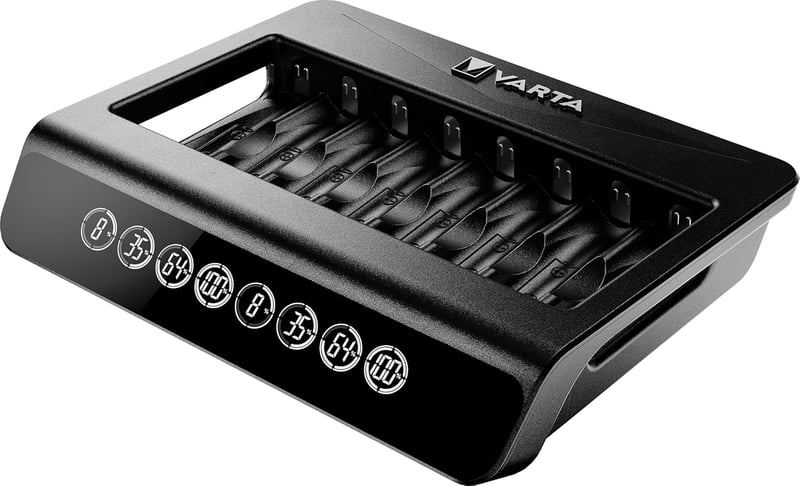 VARTA Multi Charger+ 8 részes akkumulátor töltő AA AAA 9V elemekhez - Single, LCD Multi Charger+