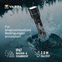 Lanternă tactică LED VARTA Night Cutter Pro F30R, 1500 lm, IP67, rezistentă la apă 7