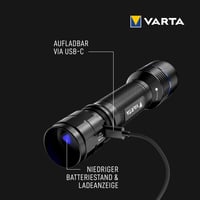 Lanternă tactică LED VARTA Night Cutter Pro F30R, 1500 lm, IP67, rezistentă la apă 4