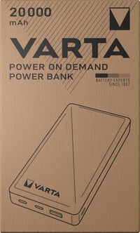 VARTA Power Bank 20000 mAh, 4 portos gyorstöltő, USB-C, Micro USB, telefon és tablet töltéshez - 1 pc, 20,000 mAh 2