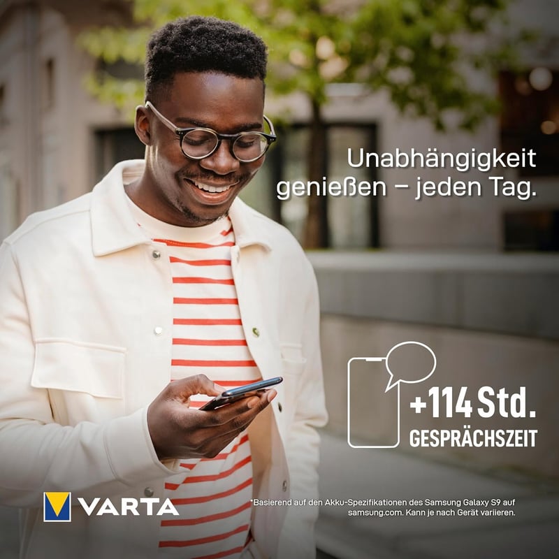 VARTA Power Bank 20000 mAh, 4 portos gyorstöltő, USB-C, Micro USB, telefon és tablet töltéshez - 1 pc, 20,000 mAh