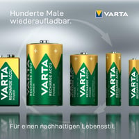 Acumulator VARTA Recharge Accu Power 9V, reîncărcabil, 200 mAh, 1 bucată, fără efect de memorie, preîncărcat, gata de utilizare 8