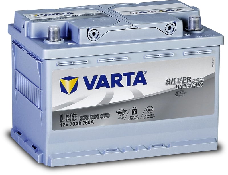 Autobatéria VARTA Start-Stop AGM E39 70 Ah 760 A (EN) pre osobné automobily, bezúdržbová batéria