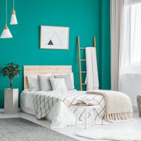 VaryPaper Öntapadós Tapéta Kék 81cm×9m - Retro Stílusú Vinyl Faldekoráció Konyhába, Fürdőszobába, Nappaliba - Vízálló Bútor Fólia Asztalra,  3