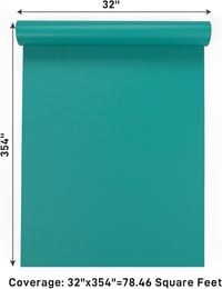 VaryPaper Öntapadós Tapéta Kék 81cm×9m - Retro Stílusú Vinyl Faldekoráció Konyhába, Fürdőszobába, Nappaliba - Vízálló Bútor Fólia Asztalra,  7
