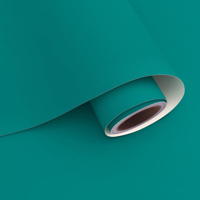 VaryPaper Öntapadós Tapéta Kék 81cm×9m - Retro Stílusú Vinyl Faldekoráció Konyhába, Fürdőszobába, Nappaliba - Vízálló Bútor Fólia Asztalra, 