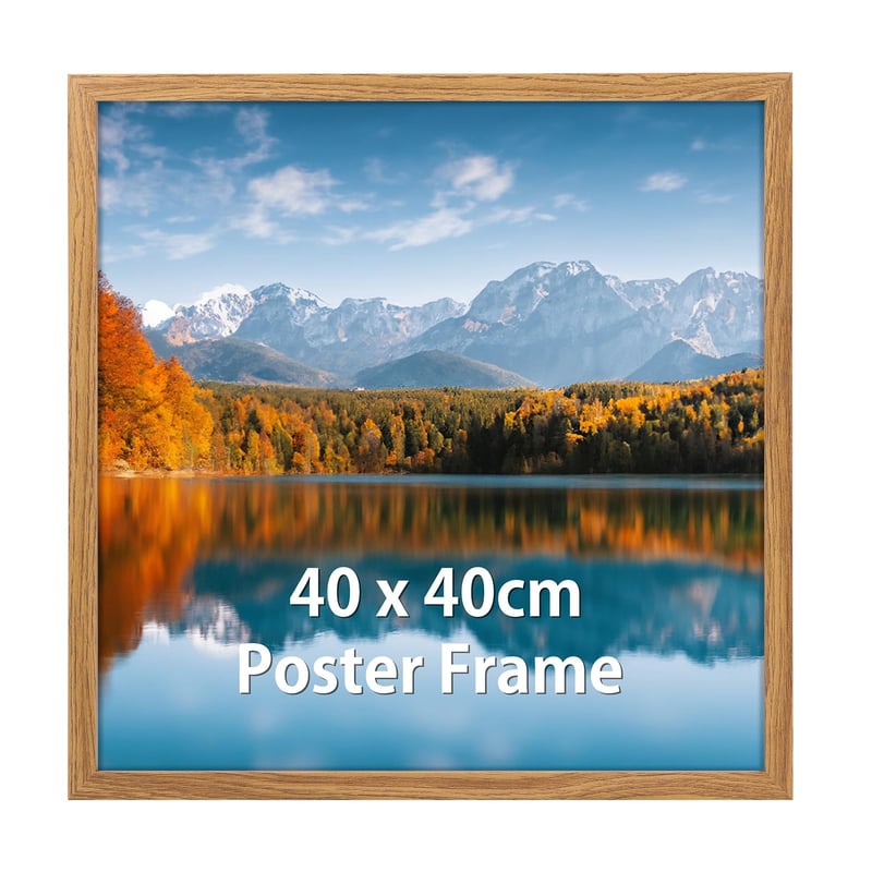 Vasemouh MDF okvir za slike 40x40 cm, efekt drveta, dekorativni okvir za vješanje na zid