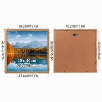 Vasemouh MDF okvir za slike 40x40 cm, efekt drveta, dekorativni okvir za vješanje na zid 3