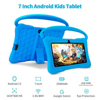 VASOUN K7 gyerek tablet 7", Android 13, 4GB RAM, 32GB - kék - 3-7 éves korig 3