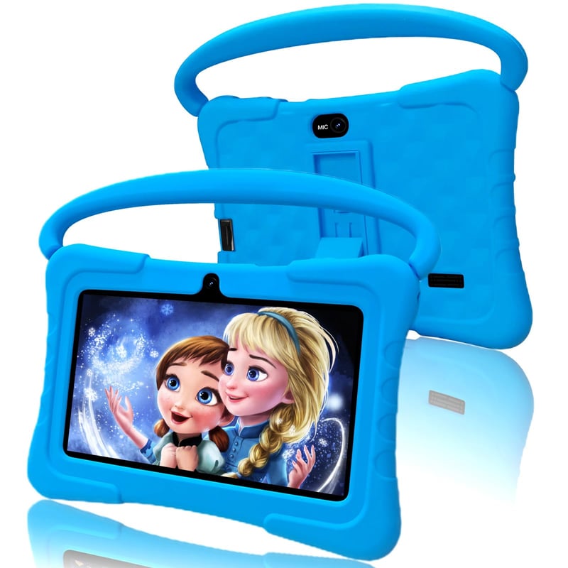 VASOUN K7 gyerek tablet 7", Android 13, 4GB RAM, 32GB - kék - 3-7 éves korig