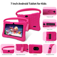 Detský tablet VASOUN 7", Android 13, 4 GB RAM, 32 GB ROM, rodičovská kontrola - ružový 9