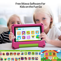 VASOUN detský tablet 7 palcov, Android 13, 32 GB, rodičovská kontrola, duálny fotoaparát, ochrana zraku, predinštalované aplikácie, WiFi 5