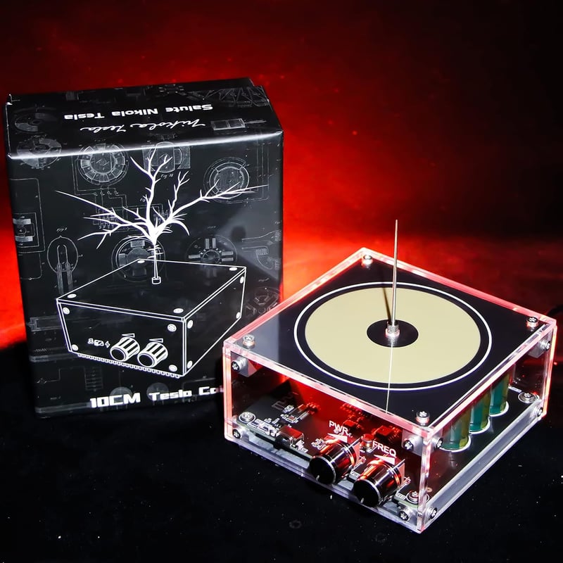 Vastarry Tesla Tekercs 10cm Zenei Elektromágneses Modell Vezeték Nélküli Átvitel