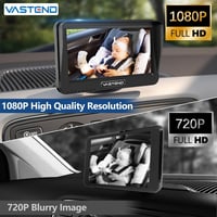 VASTEND 1080P autós bébikamera 4,5" kijelzővel, éjszakai látással és 150° széles szöggel 2