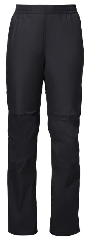 Pantaloni de ploaie pentru ciclism VAUDE Drop Pants II pentru femei, impermeabili, suprapantaloni ușori, respirabili, negri, mărimea 44 Short