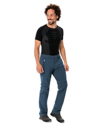 Pantaloni de drumeție pentru bărbați VAUDE Farley Stretch T-Zip Pants III cu picioare detașabile - Dark Sea, mărimea 50-Long, pantaloni de trekking elastici, cu uscare rapidă 7