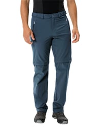 Pantaloni de drumeție pentru bărbați VAUDE Farley Stretch T-Zip Pants III cu picioare detașabile - Dark Sea, mărimea 50-Long, pantaloni de trekking elastici, cu uscare rapidă 2