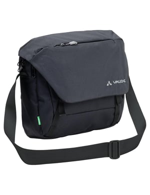 Geantă Messenger VAUDE Rom S III Negru - Geantă de umăr impermeabilă din material PET reciclat, cu compartiment pentru notebook, pentru bărbați și femei
