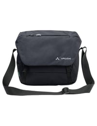 Taška cez rameno VAUDE Rom S III Messenger Bag čierna - Vodoodolná taška z recyklovaného PET materiálu s priehradkou na notebook pre mužov a ženy 7