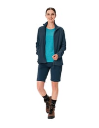Jachetă fleece pentru femei VAUDE Rosemoor II - cu funcție Zip-In, călduroasă și respirabilă - culoarea Dark Sea - mărimea 50 7