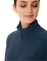 Jachetă fleece pentru femei VAUDE Rosemoor II - cu funcție Zip-In, călduroasă și respirabilă - culoarea Dark Sea - mărimea 50 4