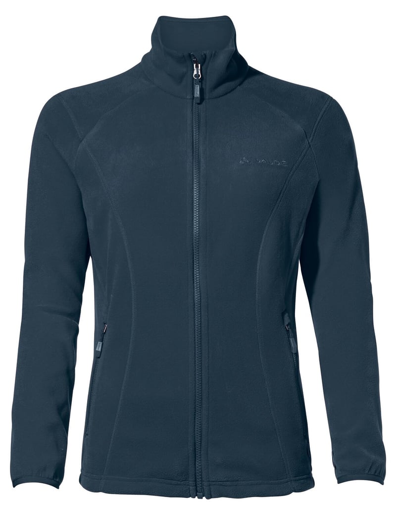 Jachetă fleece pentru femei VAUDE Rosemoor II - cu funcție Zip-In, călduroasă și respirabilă - culoarea Dark Sea - mărimea 50
