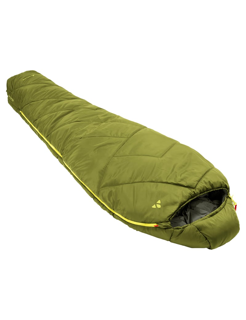 Sac de dormit tip mumie VAUDE Sioux 800 II – Verde, respirabil, 3 sezoane, 2°C-8°C, 220x80 cm, sintetic, fermoar pe dreapta, pentru camping