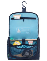 Toaletná taška VAUDE Wash Bag M – farba Eclipse, unisex taštička na hygienické potreby na cesty 6