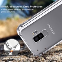Priehľadný silikónový kryt Vauki na Samsung Galaxy S9 Plus so šnúrkou na krk - priehľadný 3