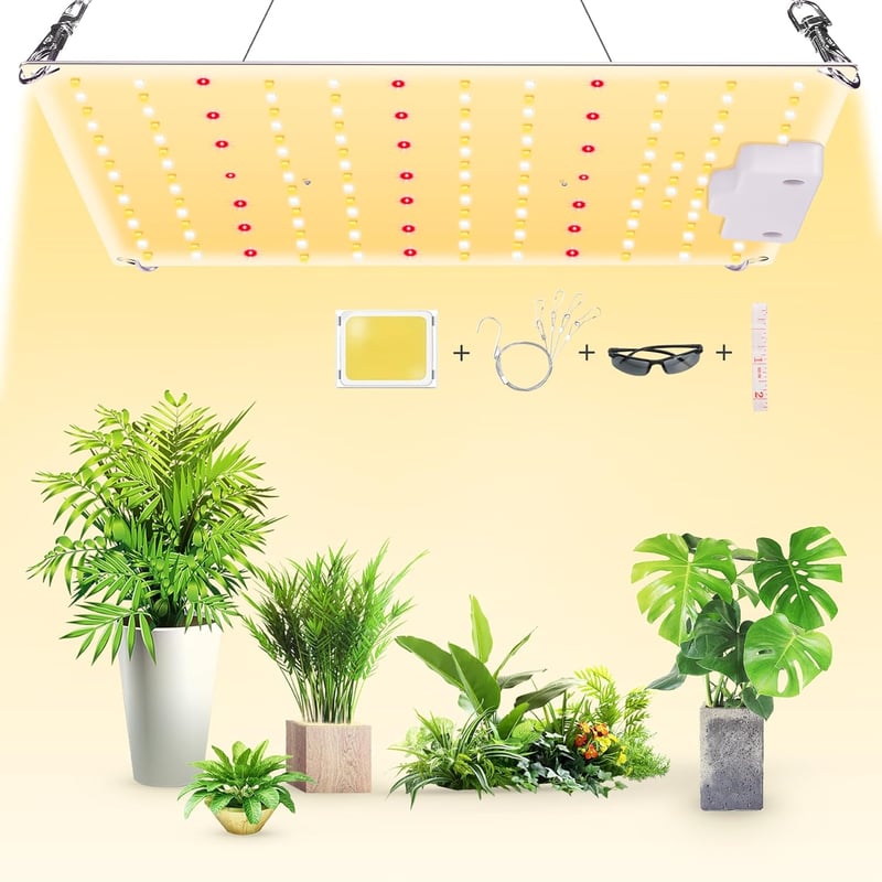 VAYALT 500W LED Növénynövesztő Lámpa Teljes Spektrum Hidroponikus Növekedéshez