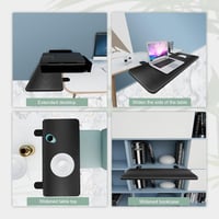 VAYDEER Ergonomikus Asztal Kiterjesztés Egér Billentyűzet Tálcával Fekete 7
