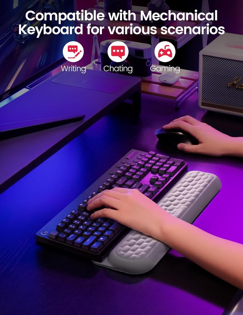 VAYDEER Ergonomikus Csuklótámasz Mechanikus Billentyűzethez