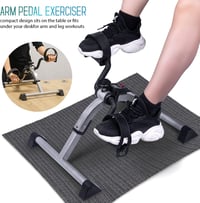 VAZILLIO Mini Bike Pedál Trainer LCD Kijelzővel Állítható Ellenállás Otthoni Edzéshez 5