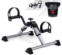 VAZILLIO Mini Bike Pedál Trainer LCD Kijelzővel Állítható Ellenállás Otthoni Edzéshez 1