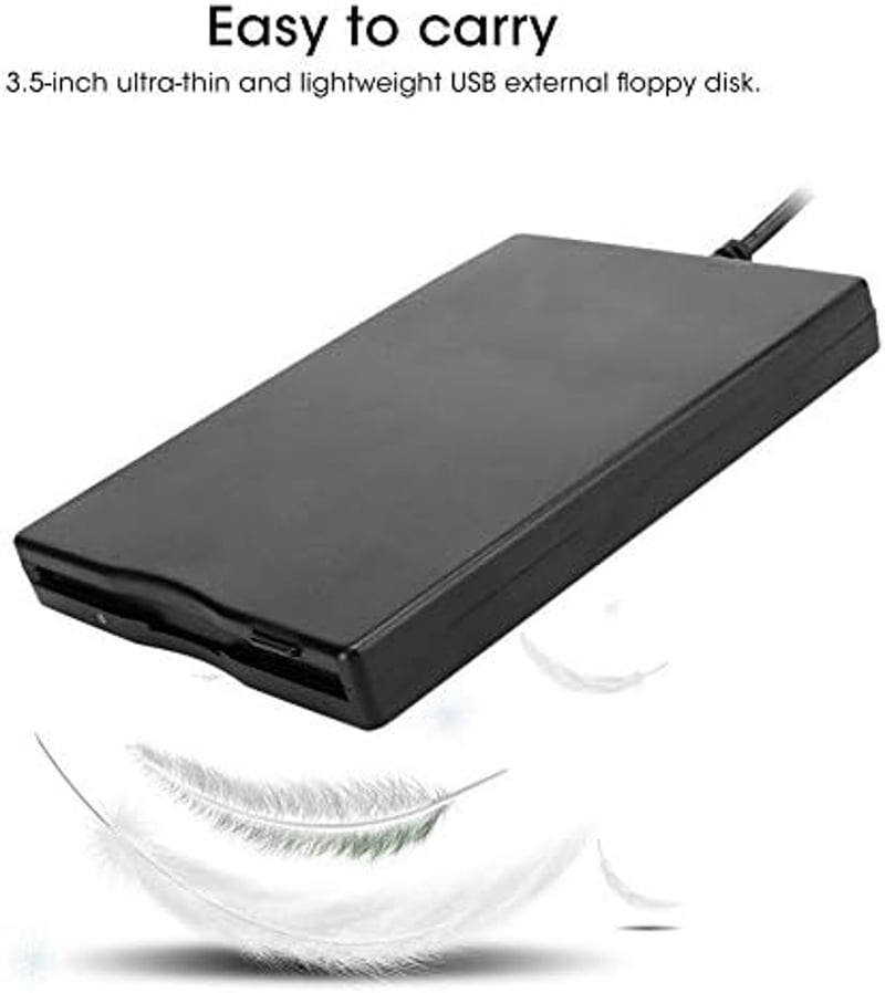 VBESTLIFE 3.5" USB Külső Floppylemez Meghajtó 1.44MB Windows Kompatibilis